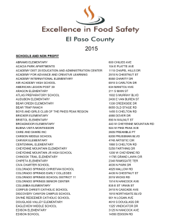 2015 Excellence in Food Safety