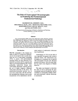 The Role of Transvaginal Ultrasonography in