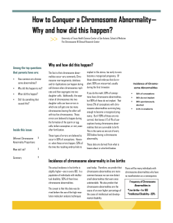 Printable version - Chromosome 18 Registry and Research Society