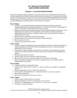 APUSH DBQ rubric-peer grading - Mater Academy Lakes High School