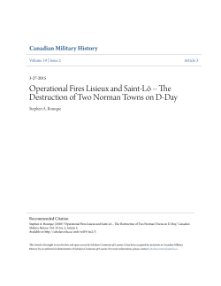 Operational Fires Lisieux and Saint