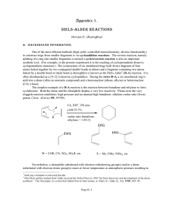 Appendix 1. Diels-Alder Reactions