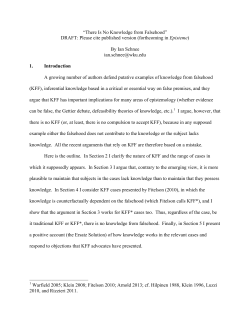 There Is No Knowledge from Falsehood