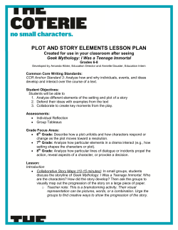 plot and story elements lesson plan