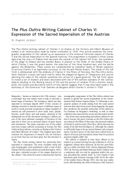 The Plus Oultra Writing Cabinet of Charles V: Expression of the