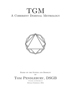 TGM - The Dozenal Society of America