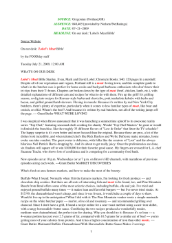 Source Website On our desk: `Lobel`s Meat Bible` by the FOODday