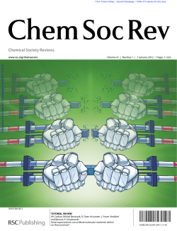 Chemical Society Reviews