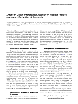 American Gastroenterological Association Medical Position