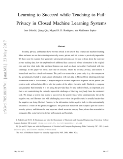 Learning to Succeed while Teaching to Fail