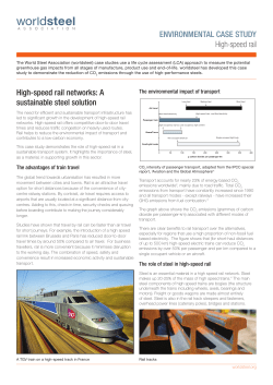 ENVIRONMENTAL CASE STUDY High-speed rail High