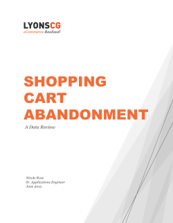 shopping cart abandonment