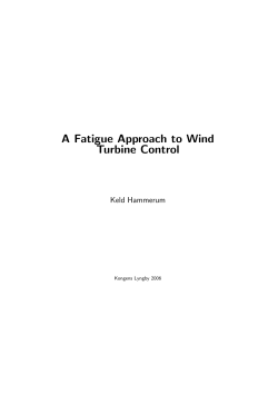 A Fatigue Approach to Wind Turbine Control