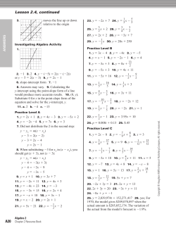 A20 Lesson 2.4, continued
