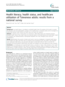 Health literacy, health status, and healthcare utilization of