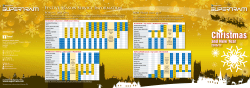 Supertram Festive Timetable
