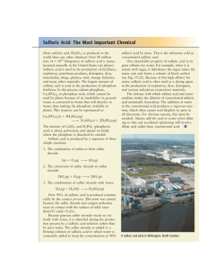 Sulfuric Acid: The Most Important Chemical