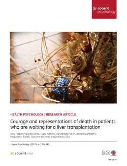 Courage and representations of death in patients who are waiting