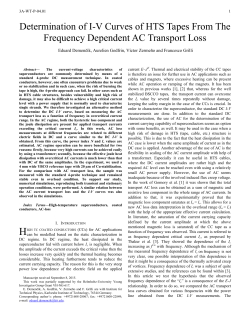 Determination of IV Curves of HTS Tapes From The
