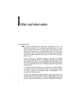 Ethics and observation