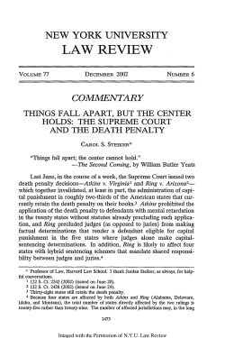 Things Fall Apart, But the Center Holds: The Supreme Court and the