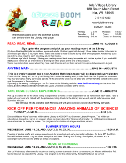 print out our summer newsletter