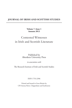 Contested Witnesses in Irish and Scottish Literature