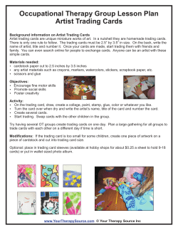 artist trading cards lesson plan