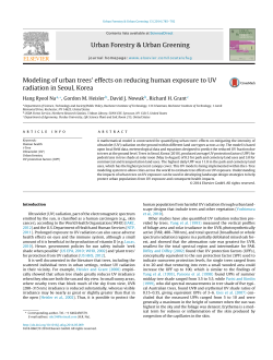 Modeling of urban trees` effects on reducing human - i-Tree