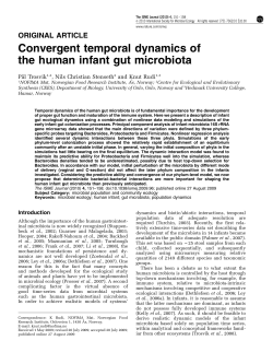 Convergent temporal dynamics of the human infant gut