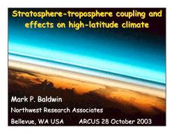 Stratosphere-troposphere coupling and effects on high