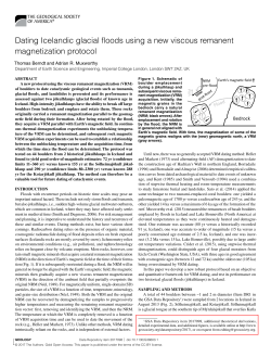 Dating Icelandic glacial floods using a new viscous