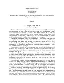 Enrique Anderson Imbert THE GRIMOIRE