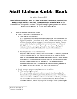 Committee Liaison Guide