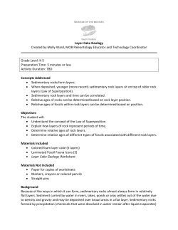 Layer Cake Geology Activity