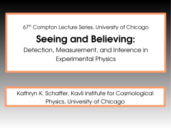 slides - Kavli Institute for Cosmological Physics