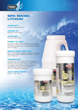 spa magic lithium