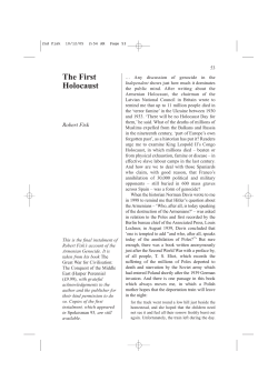 The First Holocaust
