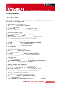 GRAMMAR REVIEW 1