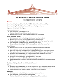 29th Annual PRSA Nashville Parthenon Awards