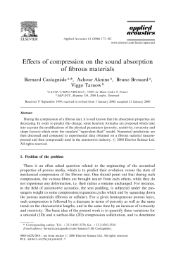 Effects of compression on the sound absorption of fibrous materials