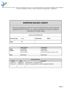 ECM-guide V2 - European Railway Agency