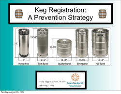 Keg Registration: A Prevention Strategy