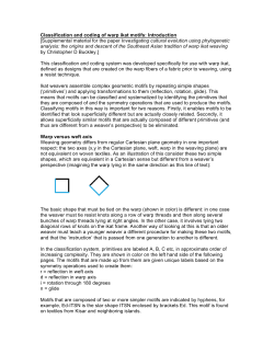 Classification and coding of warp ikat motifs