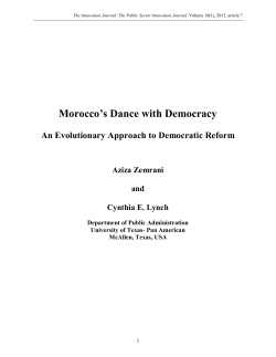 Morocco`s Dance with Democracy