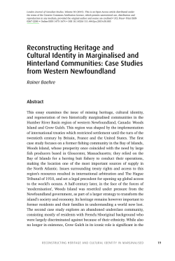Reconstructing Heritage and Cultural Identity in