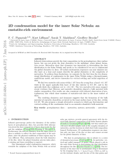 2D condensation model for the inner Solar Nebula: an enstatite