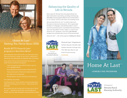 a Home At Last&trade; Brochure (English)