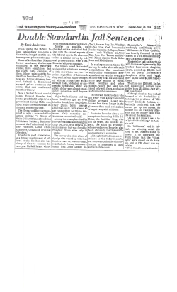 Double Stanchrd in jail Sentences