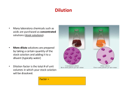 Dilution